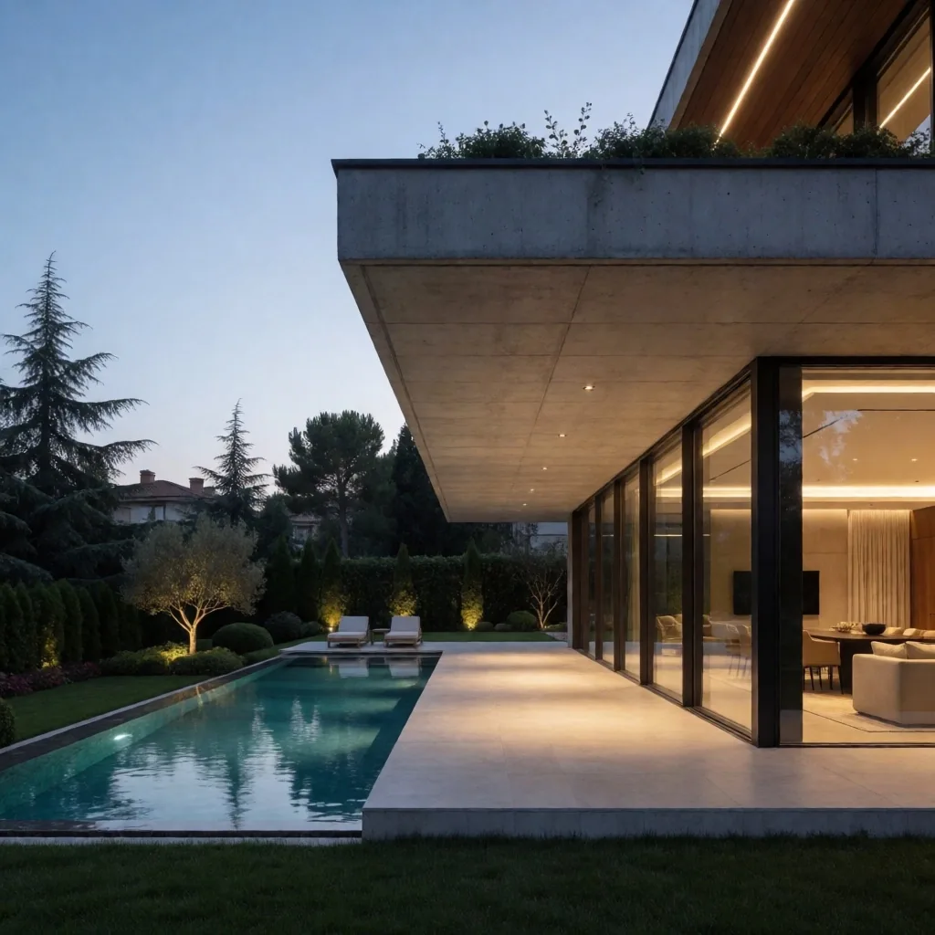 Beykoz'da havuzlu modern villa projesi